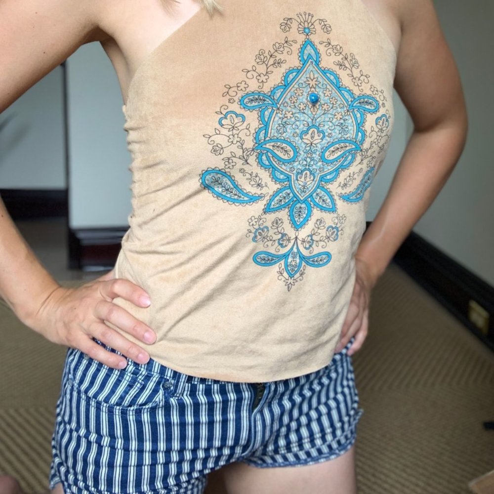 Mid Rise Striped Shorts - Picture 5 of 5